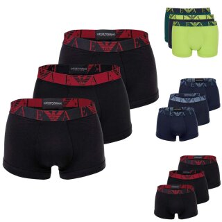 EMPORIO ARMANI Herren Trunks Boxershorts 3-Pack Stretch Cotton im Multipack
