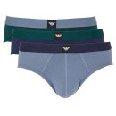 EMPORIO ARMANI Herren Briefs Slips Essential Logolabel Stretch Cotton Multipack