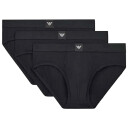 EMPORIO ARMANI Herren Briefs Slips Essential Logolabel Stretch Cotton Multipack