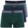EMPORIO ARMANI Herren Boxershorts Trunks Essential Logolabel 3er Pack Stretch Cotton XXL 3Boxer/Stone/Pine/Peacoat