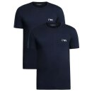 EMPORIO ARMANI 2er Pack Herren T-Shirts Stretch Baumwolle Rundhals O-Neck Bold Monogram