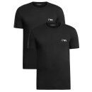 Emporio Armani Herren T-Shirt 2er Pack | Baumwolle & Elasthan Bold Monogram Farbe Weiß Dunkelblau Schwarz Größe S-XXL EM001849_AF14131