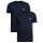 EMPORIO ARMANI 2er Pack Herren T-Shirts Stretch Baumwolle Rundhals O-Neck Bold Monogram