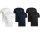Emporio Armani Herren T-Shirt 2er Pack | Baumwolle & Elasthan Bold Monogram Farbe Weiß Dunkelblau Schwarz Größe S-XXL EM001849_AF14131