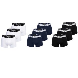 Emporio Armani Herren Boxershorts 3er Pack | Trunk Bold Monogram S-XXL Weiß Dunkelblau Schwarz EM000259 AF14131
