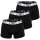Emporio Armani Herren Boxershorts 3er Pack | Trunk Bold Monogram Größe XXL Farbe 3 x Schwarz EM000259 AF14131