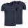 Emporio Armani Herren T-Shirt 2er Pack | Baumwolle & Elasthan Regular Fit Farbe Weiß Dunkelblau Schwarz Größe S-XXL EM000392_AF_14132