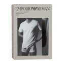 Emporio Armani Herren T-Shirt 2er Pack | Baumwolle & Elasthan Regular Fit Farbe Schwarz Größe XXL EM000392 AF14132