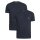 Emporio Armani Herren T-Shirt Rundhals 2er Pack | Baumwolle & Elasthan Regular Fit Farbe Weiß Dunkelblau Schwarz Größe S-XXL EM000391 AF14132