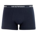 Emporio Armani Herren Boxershorts 3er Pack | Trunk Core Logoband Dunkelblau AF14132 EM000259 S 3Trunks/Marine/Navy