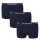Emporio Armani Herren Boxershorts 3er Pack | Trunk Core Logoband Dunkelblau AF14132 EM000259 S 3Trunks/Marine/Navy