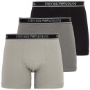 Emporio Armani Herren Boxershorts 3er Pack etwas länger am Bein Core Logoband Schwarz AF20669 EM000261