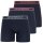 Emporio Armani Herren Boxershorts 3er Pack etwas länger am Bein Core Logoband Schwarz AF20669 EM000261