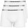 Emporio Armani Herren Boxershorts 3er Pack 100% Baumwolle mit Logoband drei Weiß oder drei Schwarz