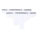 EMPORIO ARMANI Damen Slips Brazilian Briefs (2er Pack) Weiß o Schwarz