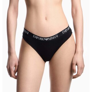 EMPORIO ARMANI Damen Slips Briefs (2er Pack) Weiß oder Schwarz Schwarz/Black M