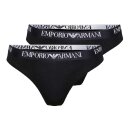 EMPORIO ARMANI Damen Slips Briefs (2er Pack) Weiß oder Schwarz Schwarz/Black M