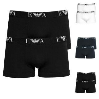 EMPORIO ARMANI 2er Pack Herren Boxershorts in weiß blau...