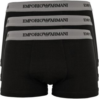 Emporio Armani Underwear Herren 111357CC717 Retroshorts, Schwarz (Nero 00120), (Herstellergröße: S) (3er Pack)