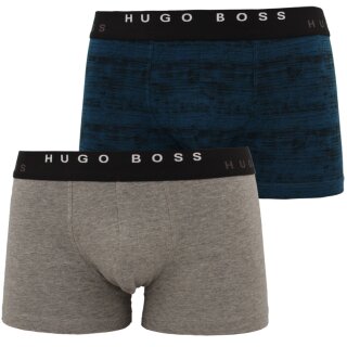 Hugo Boss 2er Pack FASHION Boxer Shorts Trunks Pants 466 472  466 hellgrau / marine  M (5) 50