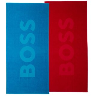 BOSS Saunatuch Badetuch Handtuch 1,63 m x 0,77 m Frottee Rot oder Blau