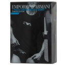 Emporio Armani Herren T-Shirts Kurzarm Crew-Neck Baumwolle Stretch 111267-CC715 2er Pack,XL, 07320 Schwarz