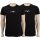 Emporio Armani Herren T-Shirts Kurzarm Crew-Neck Baumwolle Stretch 111267-CC715 2er Pack,XL, 07320 Schwarz