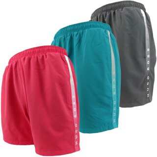 Hugo Boss Badeshorts rot coral grey Badehosen Bermuda...