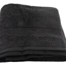 HUGO BOSS Badetuch Saunatuch 100x150 schwarz black