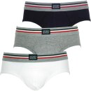 JOCKEY 3Pack Herren Minislips in weiß grau blau M