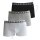 BOSS Herren Shorts 3er Packs Boxershort Trunks Pants s bis xxl weiß - grau - schwarz XL