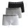 BOSS Herren Shorts 3er Packs Boxershort Trunks Pants s bis xxl weiß - grau - schwarz XXL
