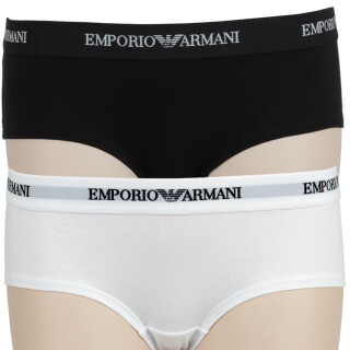 EMPORIO ARMANI  2P Damen Hotpants    S    weiß schwarz