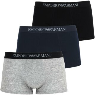 EMPORIO ARMANI 3P Boxershorts   blau grau schwarz   S