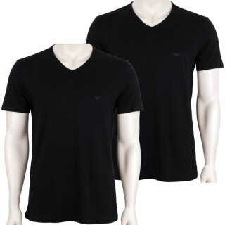 EMPORIO ARMANI 2P V-NECK T-SHIRTS           2 schwarz L