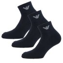 EMPORIO ARMANI Herren Sneaker Socken in Weiß Blau Mix und Schwarz