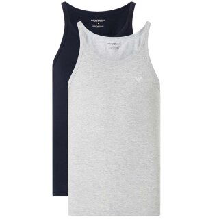 EMPORIO ARMANI 2P Tank Top Rundhals T-Shirts          1blau 1grau S