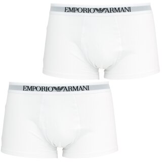 EMPORIO ARMANI 2er Pack Herren Boxershorts             2   Weiß M