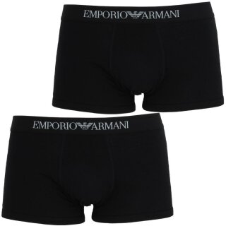 EMPORIO ARMANI 2er Pack Herren Boxershorts             S 2   Schwarz