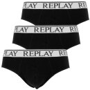 3er Pack Replay Slips Minibriefs Sportslips Schwarz S Preisvorteil