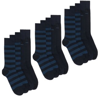 HUGO BOSS 6 Pack Herren Socken    401  Dunkelblau 43-46