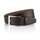 BOSS Herren Leder Gürtel Barnabie  203 Dunkelbraun Dark Brown 80 cm