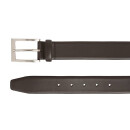 BOSS Herren Leder Gürtel Barnabie  203 Dunkelbraun Dark Brown 80 cm