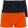 HOM 2 Pack HO1 Herren Boxershorts Boxerlines 1 dunkelblau 1 orange V004 S