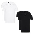 BOSS 2P Slim Fit stretch Herren V-Neck T-Shirts S bis XXL schwarz oder weiss