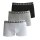 3er Pack HUGO BOSS Boxershorts Vorteilspack 1 x weiß 1 x grau 1 x schwarz  XXL 3er Pack