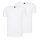 HUGO BOSS 2er Pack Slim Fit stretch Rundhals T-Shirts  Farbe 100  Weiß   Größe  L