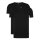 HUGO BOSS 4er Pack Slim Fit stretch Rundhals T-Shirts  Farbe 001 Schwarz   Größe  M