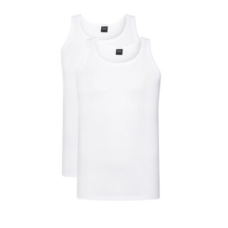 2 Pack HUGO BOSS Slim Fit stretch Tank Top T-Shirts  2 Weiß M