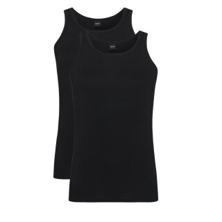 2 Pack HUGO BOSS Slim Fit stretch Tank Top T-Shirts  2 Schwarz M